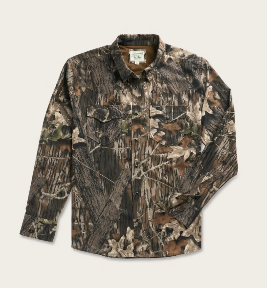Tecovas Men's Mossy Oak Performance Western LS Shirt