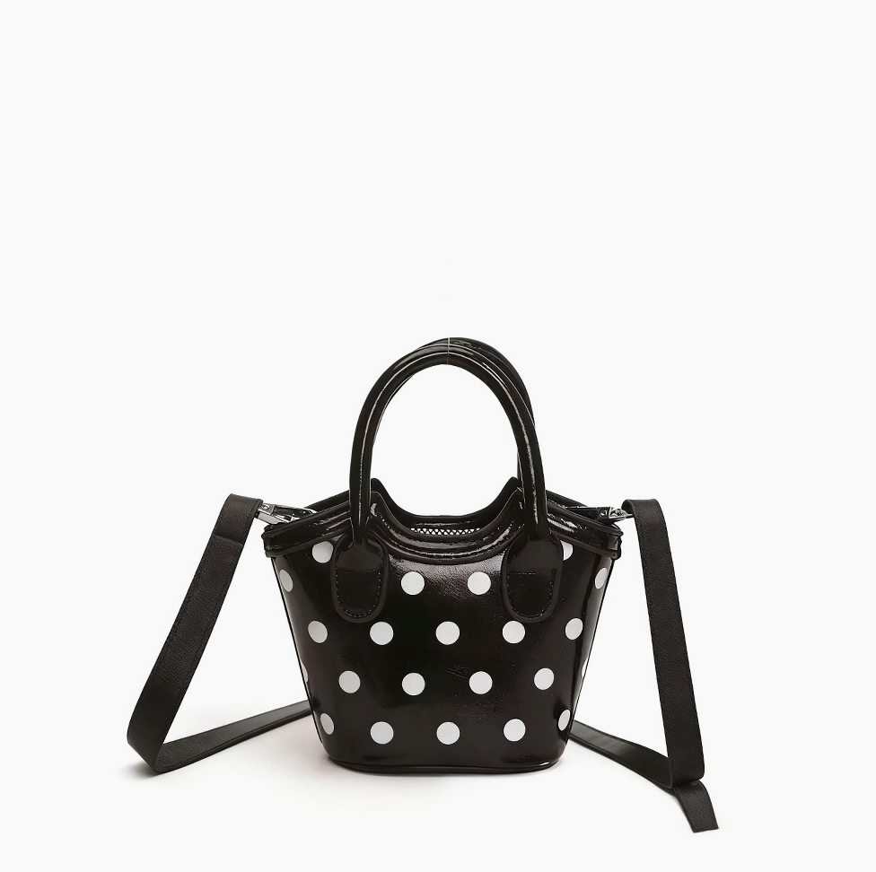 Polka Dot Mini Bucket Tote