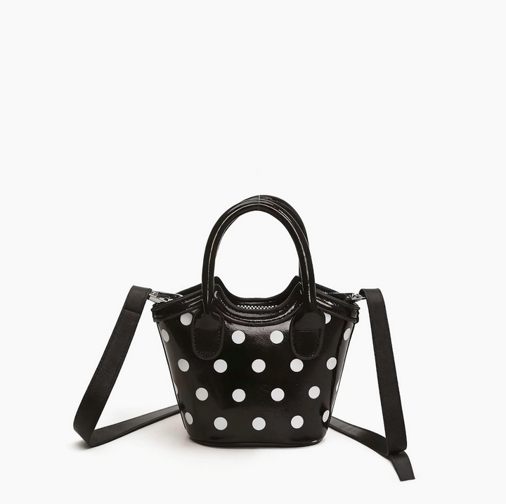 Polka Dot Mini Bucket Tote