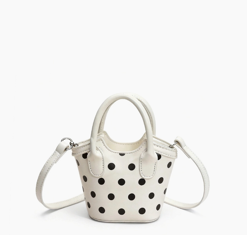 Polka Dot Mini Bucket Tote