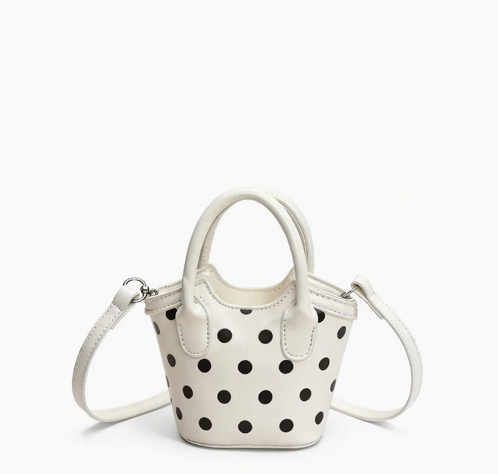 Polka Dot Mini Bucket Tote