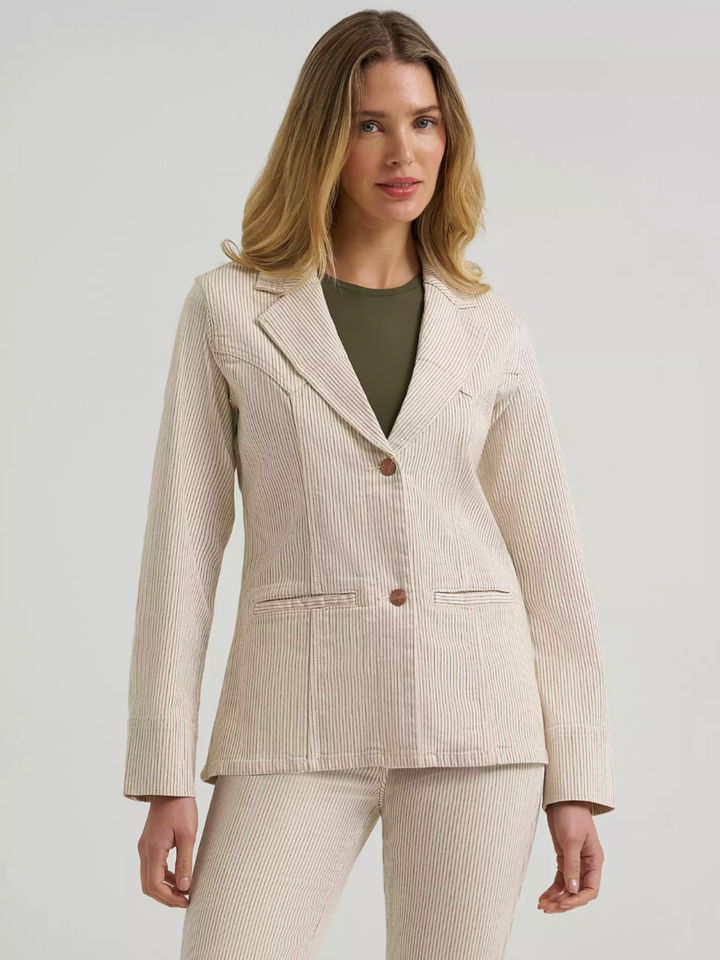 Wrangler Women's Western Pinstripe Blazer