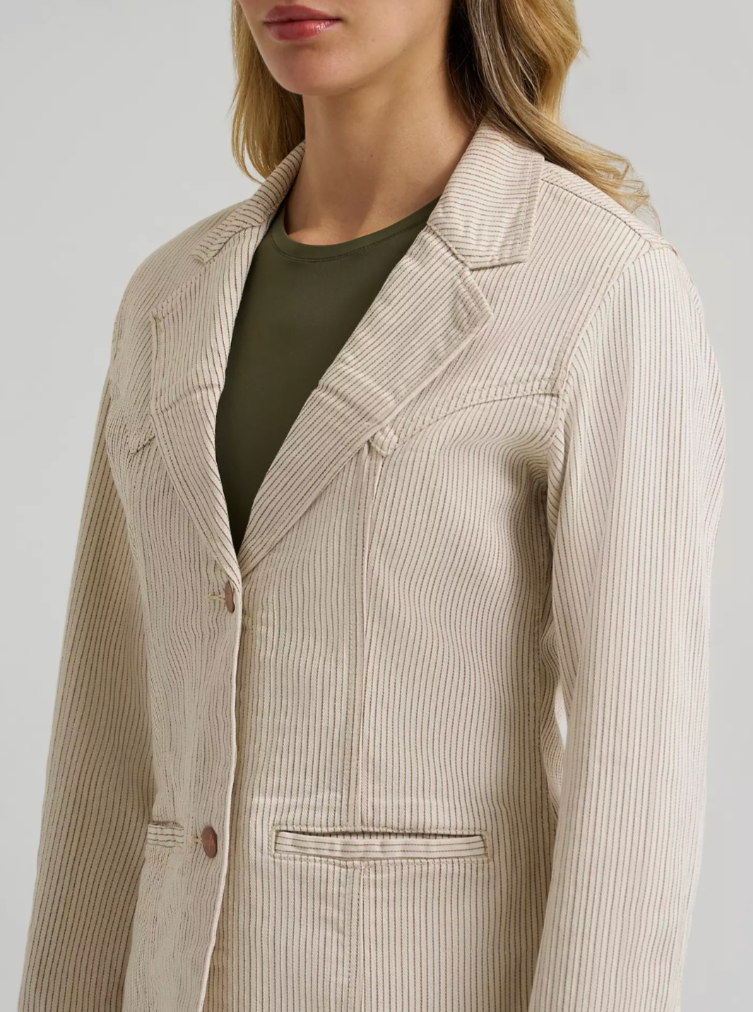 Wrangler Women's Western Pinstripe Blazer