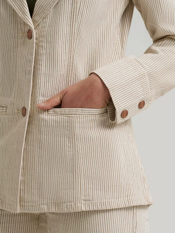 Wrangler Women's Western Pinstripe Blazer