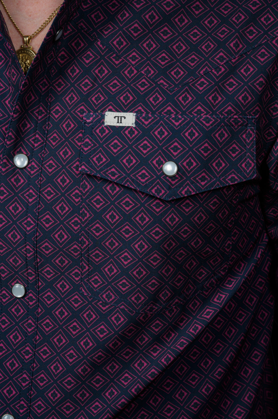 The Keaton Long Sleeve Pearl Snap Shirt