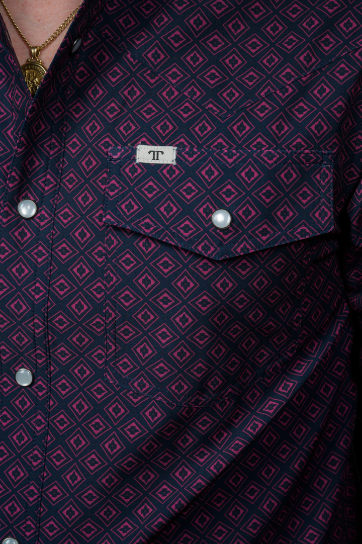 The Keaton Long Sleeve Pearl Snap Shirt