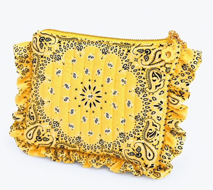 The Bandana Ruffle Everything Pouch