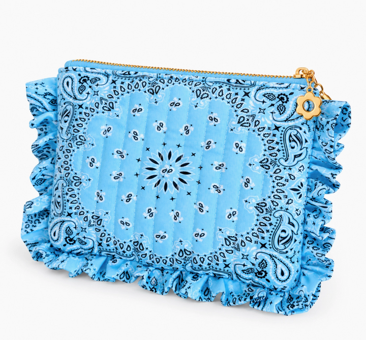 The Bandana Ruffle Everything Pouch