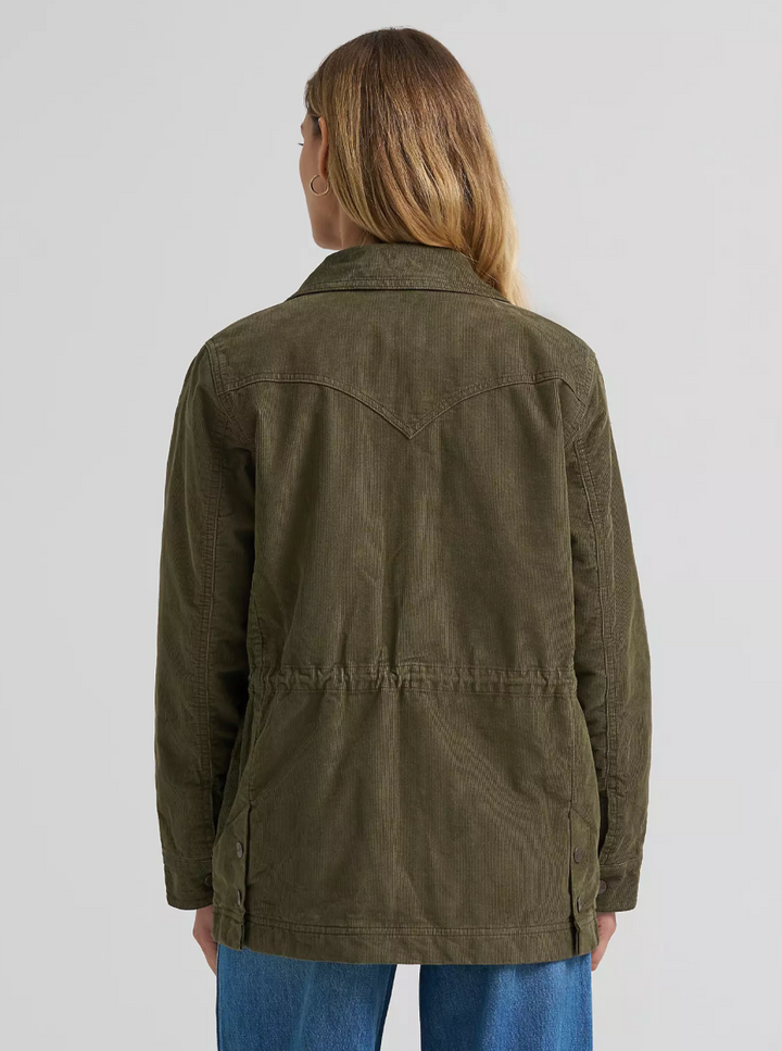 Wrangler Women's Corduroy Quilt-Lined Barn Jacket