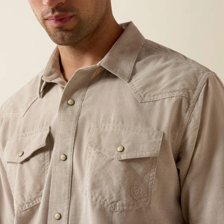 Ariat Men's Retro Handorf Corduroy LS Snap Shirt