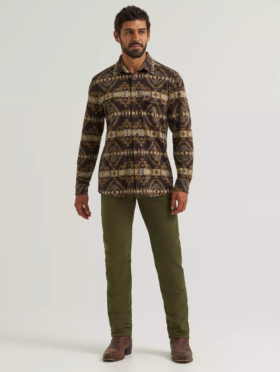 Wrangler Men's All Terrain Blanket Shirt Jacket