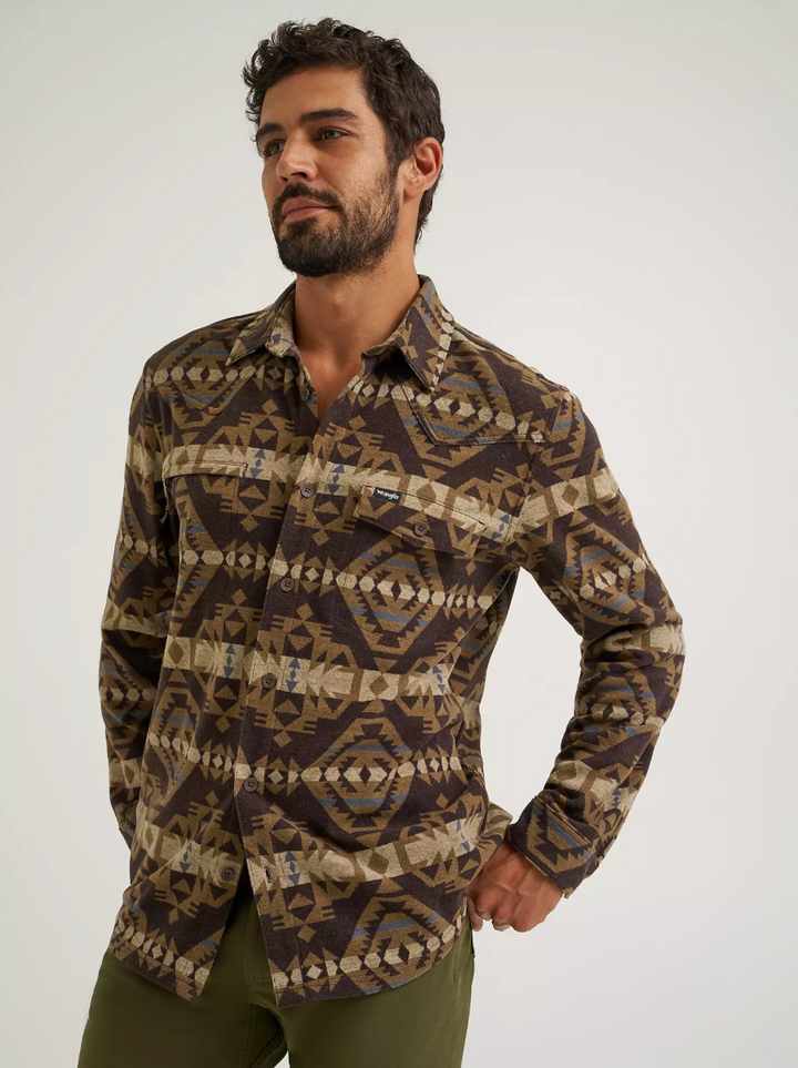 Wrangler Men's All Terrain Blanket Shirt Jacket