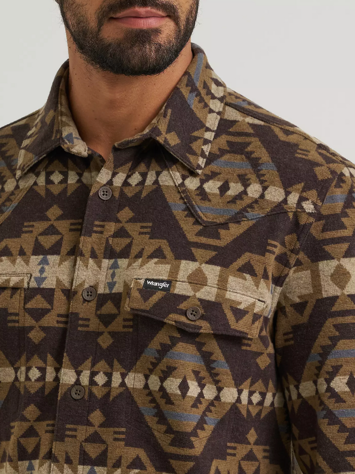 Wrangler Men's All Terrain Blanket Shirt Jacket