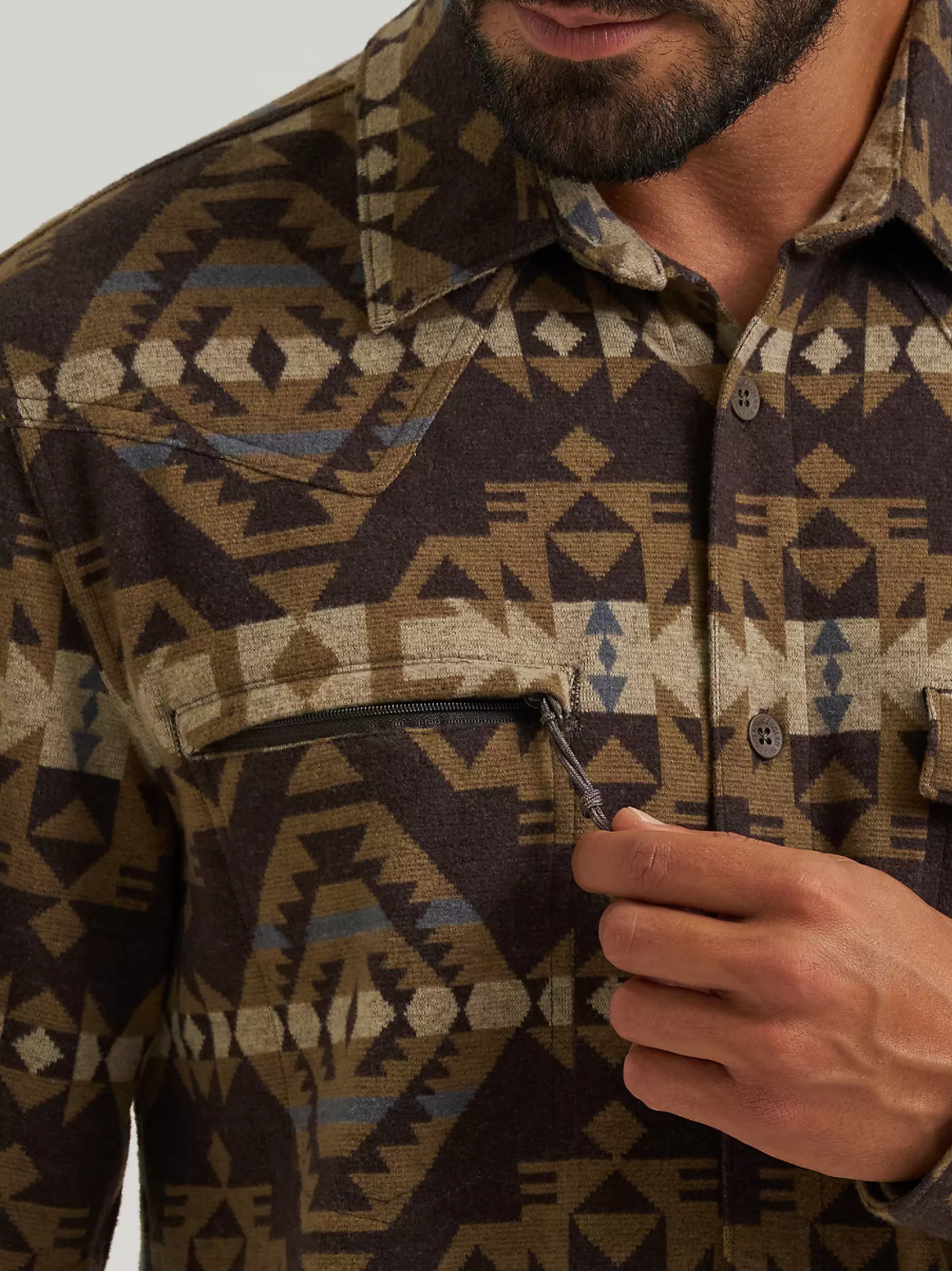 Wrangler Men's All Terrain Blanket Shirt Jacket