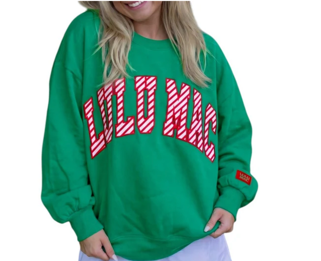 Lulu Mac Candy Cane Sweatshirt