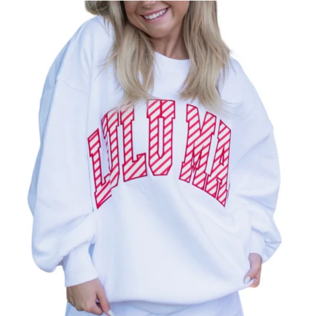 Lulu Mac Candy Cane Sweatshirt