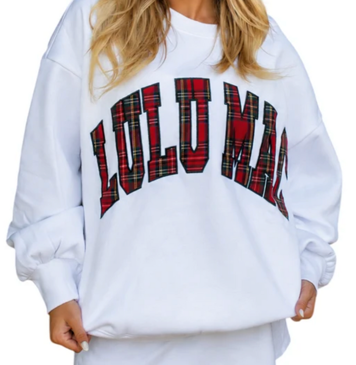 Lulu Mac Plaid Sweatshirt