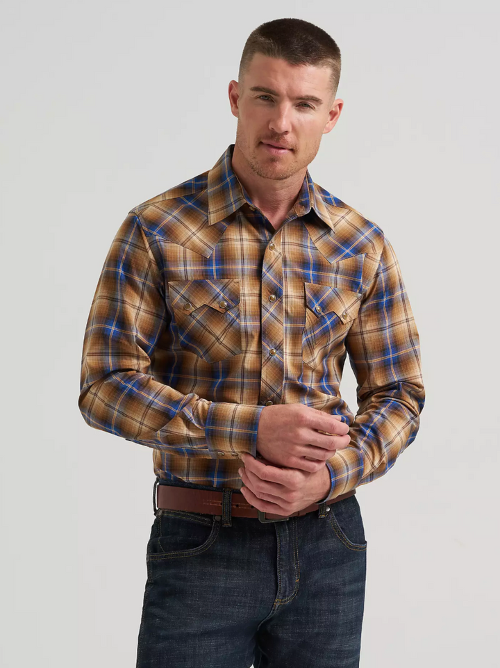 Wrangler Men's Retro Sawtooth LS Snap Shirt