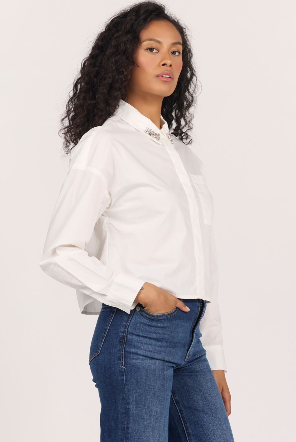 Dear John Cropped Adrianna Top
