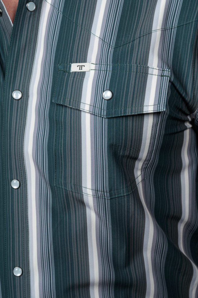 The Tristan Long Sleeve Pearl Snap Shirt
