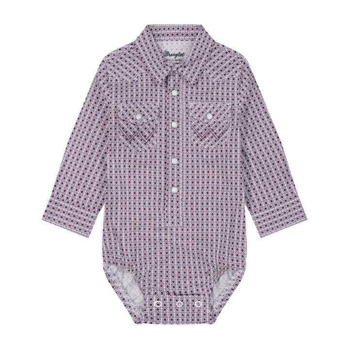Wrangler Baby Boy Long Sleeve Western Bodysuit