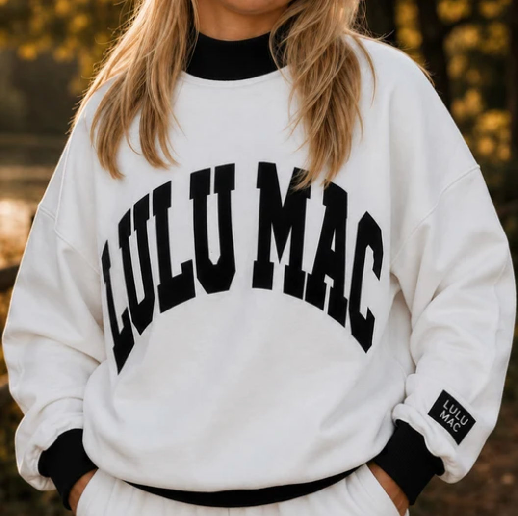 Lulu Mac Puff Mock Neck Sweatshirt