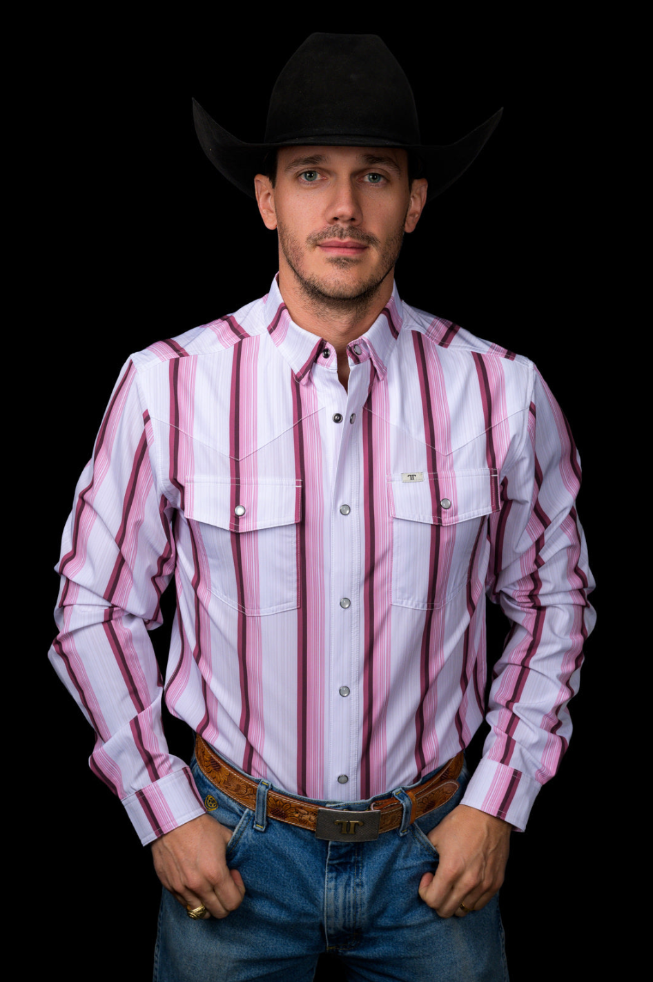 The Tristan Long Sleeve Pearl Snap Shirt