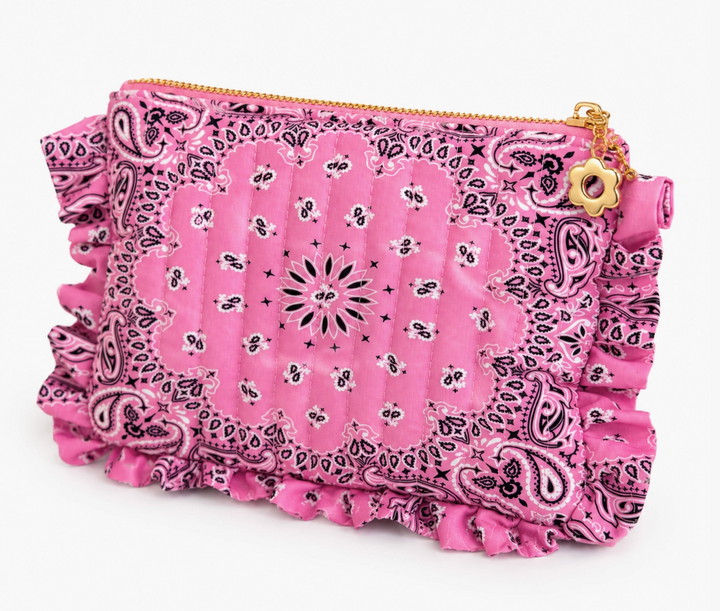 The Bandana Ruffle Everything Pouch