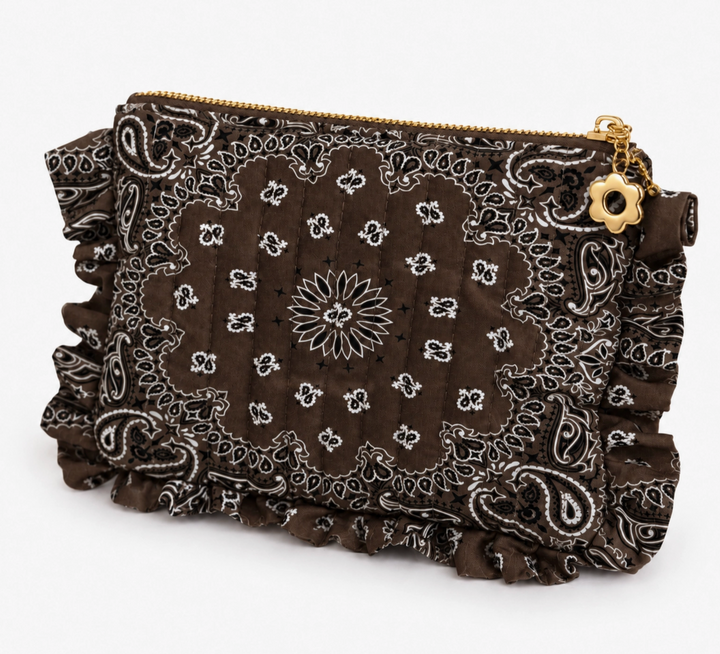 The Bandana Ruffle Everything Pouch