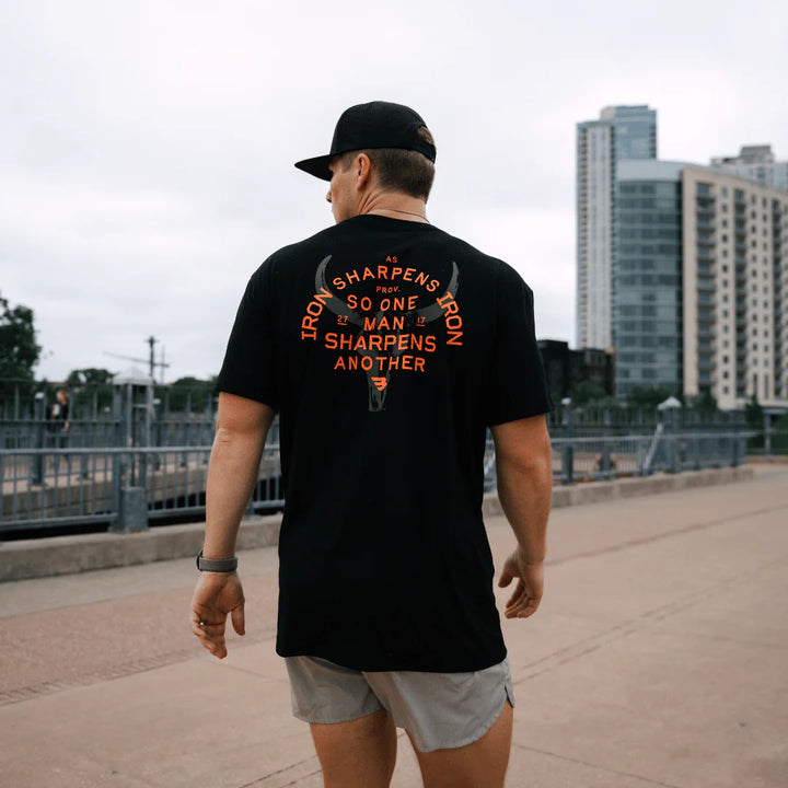 Burlebo Vintage Washed Tee - Proverbs 27:17