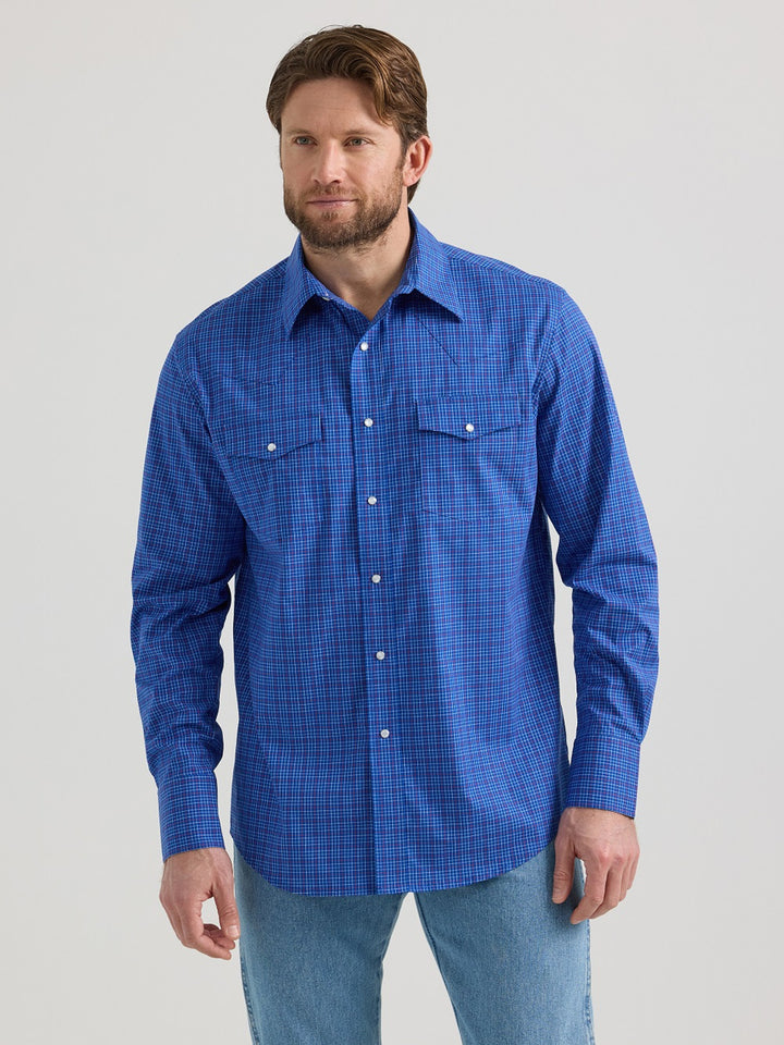 Wrangler Men's Wrinkle Resistant LS Shirt