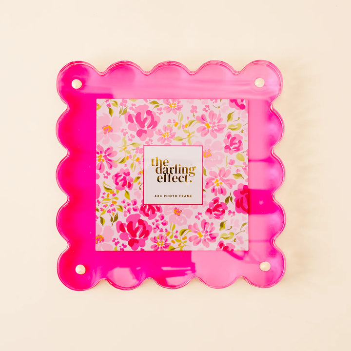 Darling Effect Square Scalloped Acrylic Frames