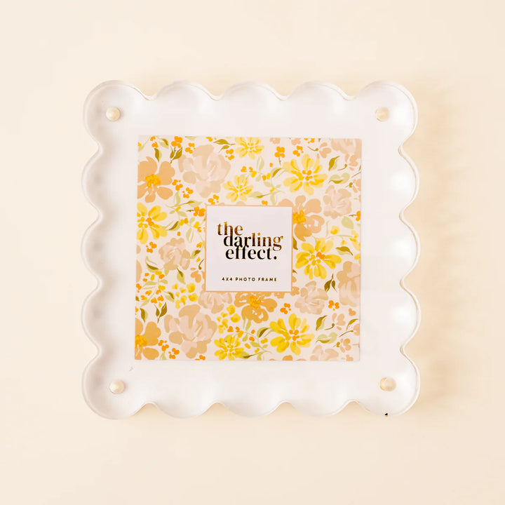 Darling Effect Square Scalloped Acrylic Frames