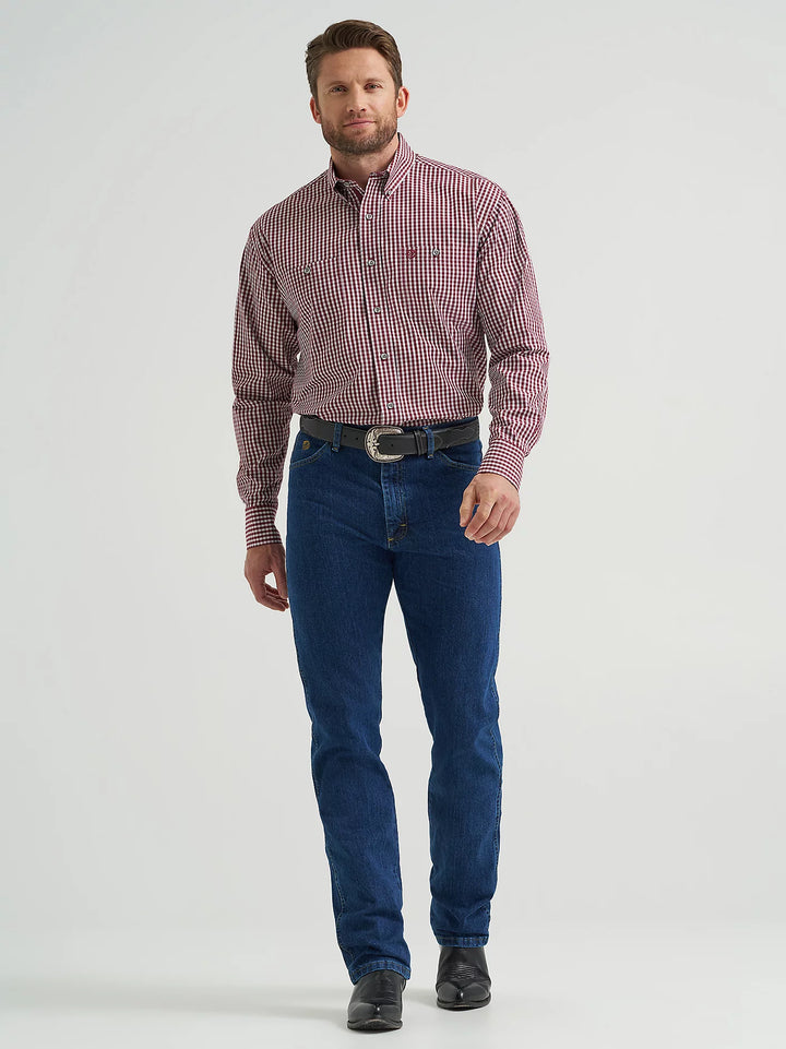 Wrangler® George Strait Long Sleeve Two Pocket Shirt
