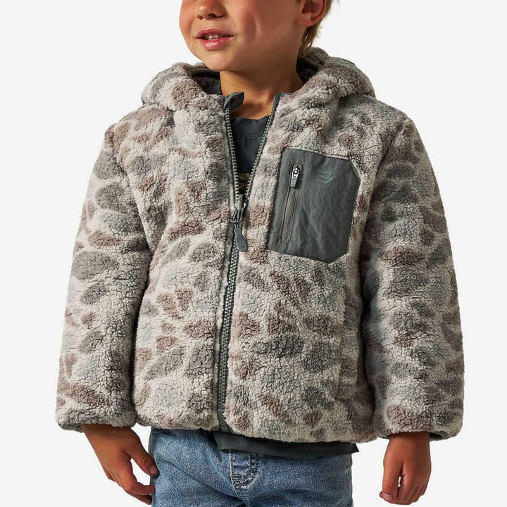 Burlebo Youth Mountain Fleece Reversible Hoodie Jacket