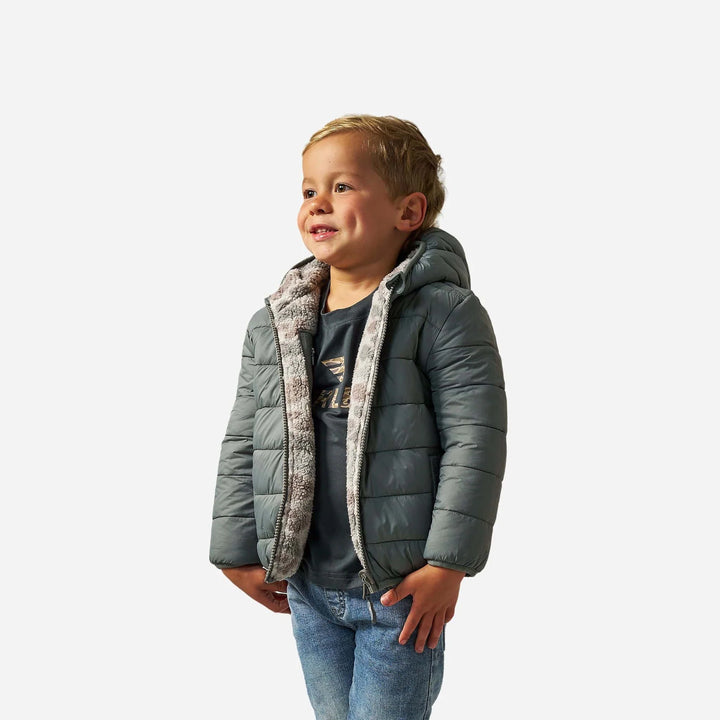 Burlebo Youth Mountain Fleece Reversible Hoodie Jacket