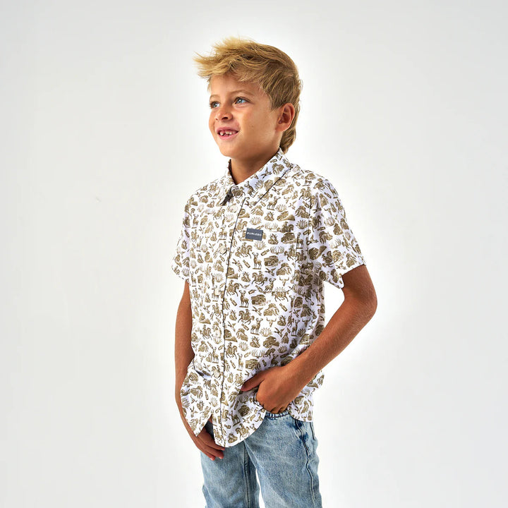 Burlebo Youth Performance Button Up