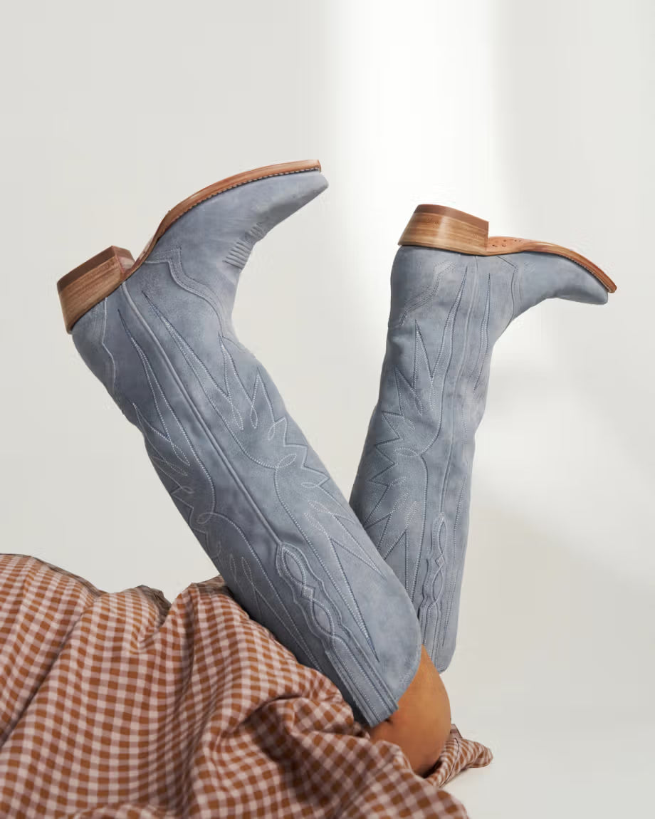 Tecovas Loretta Boot - Chambray Suede
