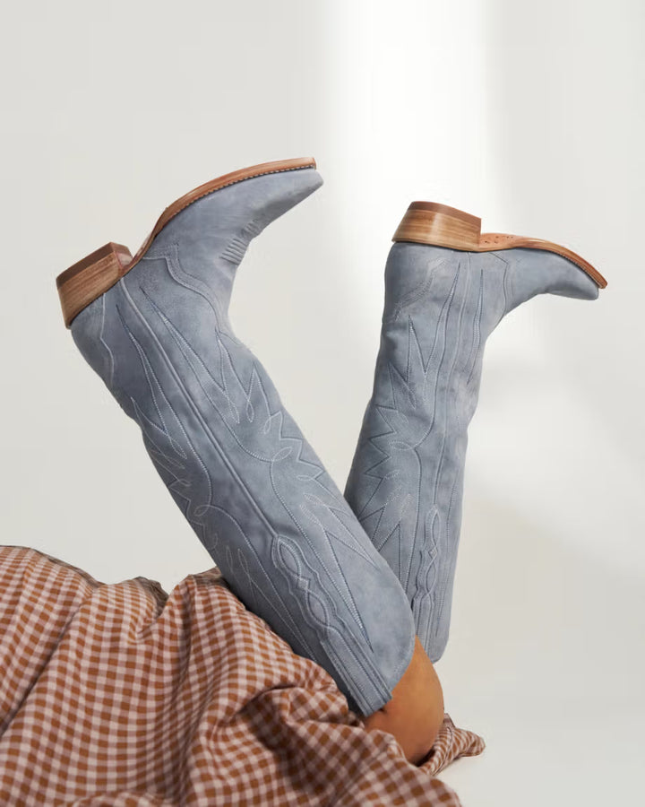 Tecovas Loretta Boot - Chambray Suede