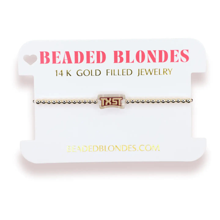 Beaded Blondes College Gameday Bracelet