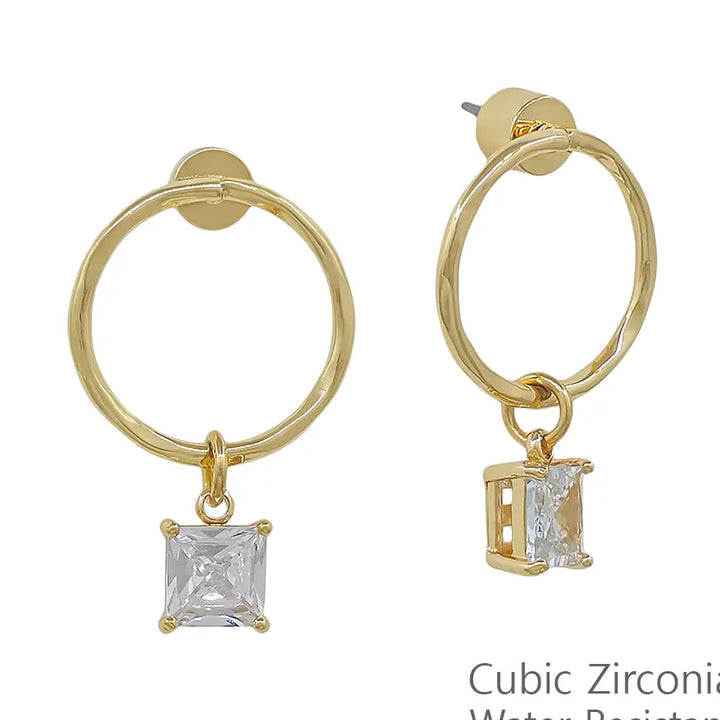 Water Resistant Gold Earrings