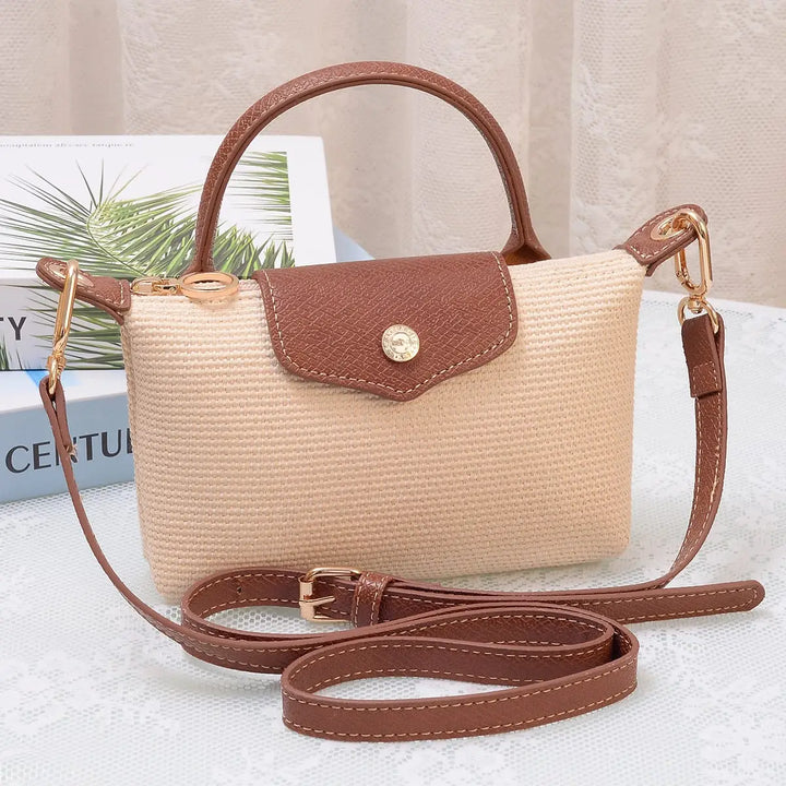 MW Lacey Straw Mini Crossbody Bag