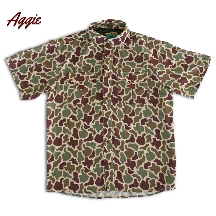 The Frio Tech Shirt - Aggie Camo