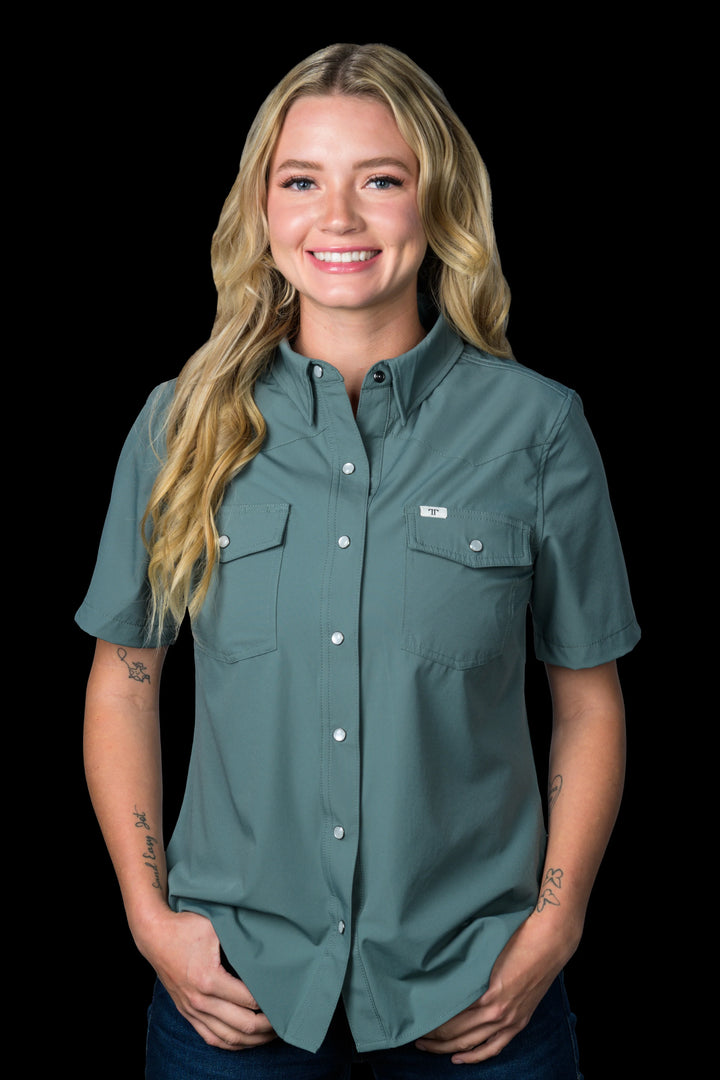 The Ferrell Core Women's Short Sleeve Snap Shirt