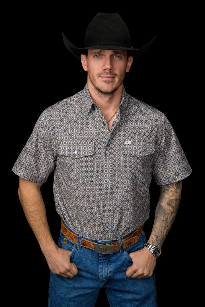 The Archer Short Sleeve Pearl Snap Shirt