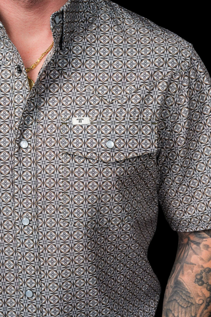 The Archer Short Sleeve Pearl Snap Shirt