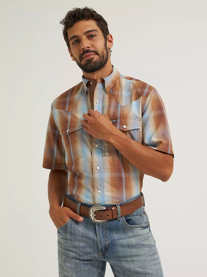 Wrangler Men's ATG Western Performance SS Shirt