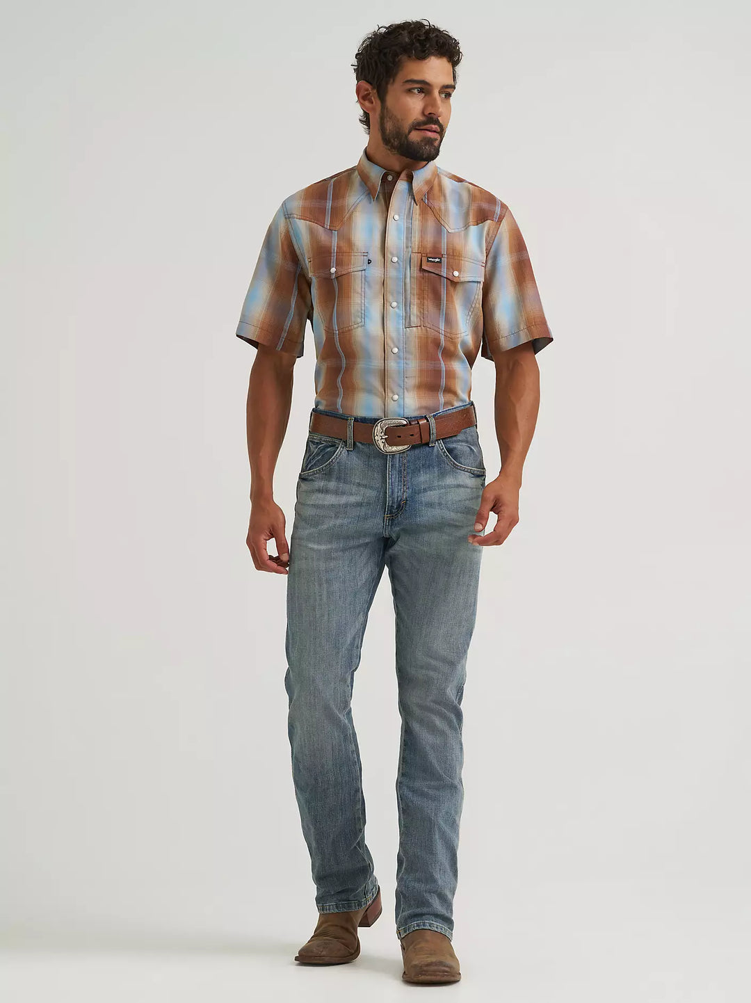 Wrangler Men's ATG Western Performance SS Shirt