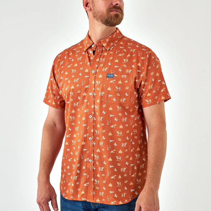 Burlebo Performance Button Up - Gameday in Austin
