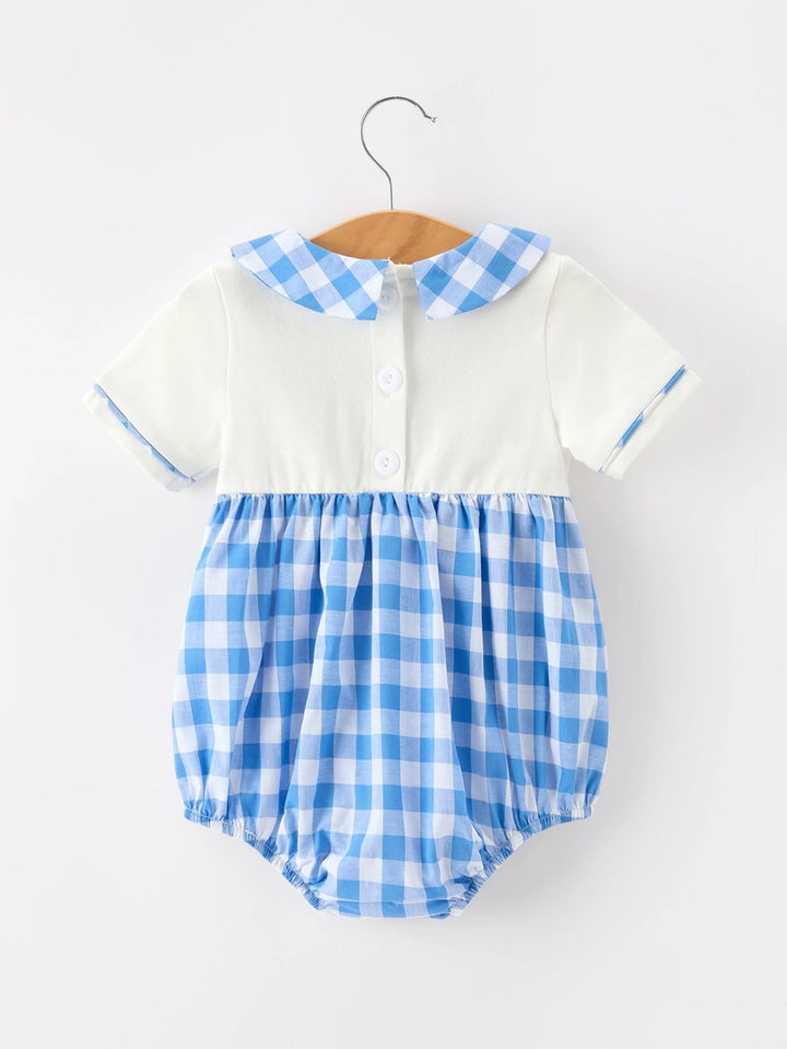 BR 4th of July Plaid Romper